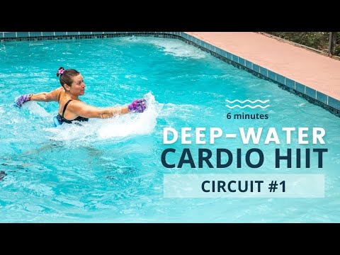 Water Aerobics Workout: Cardio HIIT Circuit #1  |   Deep-Water Aerobic Series