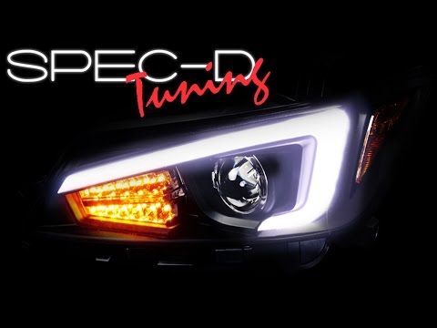 SPECDTUNING DEMO VIDEO: 2011-2013 SCION TC LED DRL PROJECTOR HEADLIGHTS