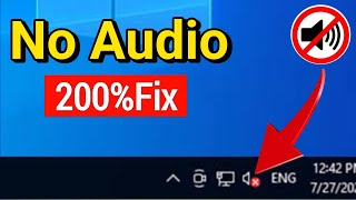 Fix - Windows 10 Sound Not Working | Windows 10 Sound Or Audio Problem | Sound Problem Windows 10