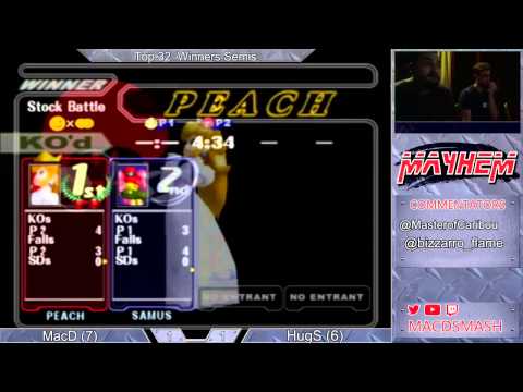 Mayhem June 2015 WS: MacD (Peach) vs HugS (Samus)