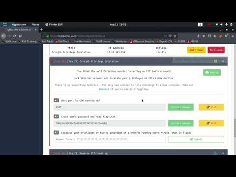 Advent of Cyber day 20 | Cronjob Privilege Escalation | cron
