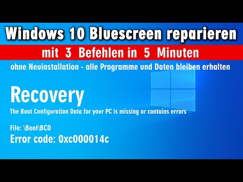 Windows 10 Bluescreen beim Starten ⭐ in 5 Minuten reparieren ▪ Boot BCD Error Code