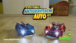 ROCK BUGGY Auto antigravitačné RC s laserom 15 cm červené