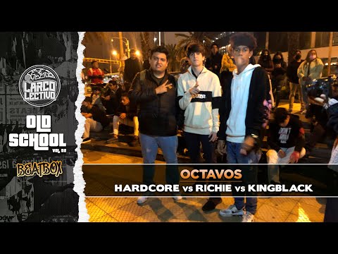 🧢 HARDCORE vs RICHIE vs KING BLACK - OCTAVOS | LARCOLECTIVO: OLD SCHOOL - VOL.02 #BEATBOX #FREESTYLE
