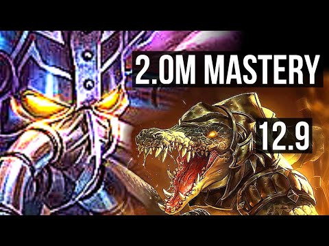 KASSADIN vs RENEKTON (MID) | 2.0M mastery, 1000+ games, 11/4/9, Dominating | KR Diamond | 12.9