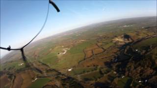 preview picture of video 'Hot Air Balloon flight from Llansteffan to Bancyfelin, Wales Saturday 20th April 2013'
