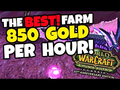 I Made 850g Per hour in TBC Classic Doing THIS! - The BEST TBC Goldfarm?!
