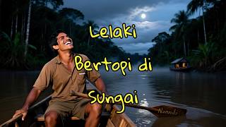 Lelaki Bertopi di Sungai!