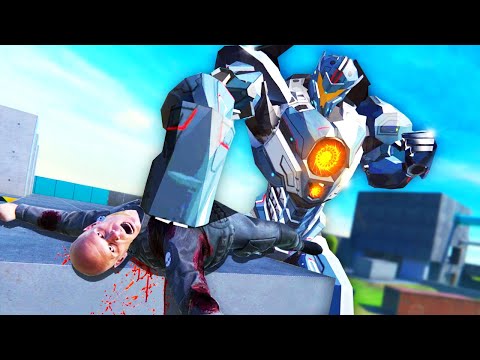 We CRUSHED Ragdolls as GIANT MECHS... (Bonelab VR Mods)