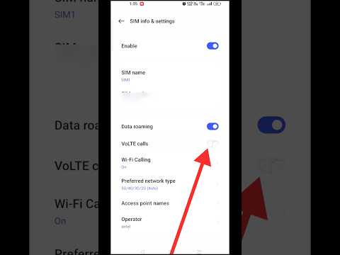 How To Enable 4G VoLTE Calls In Realme Phone #shorts #youtubeshorts #mobile