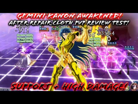 Saint Seiya: Awakening (KOTZ) - Gemini Kanon Awakened Repair Cloth PvP Review! Support + Damager!