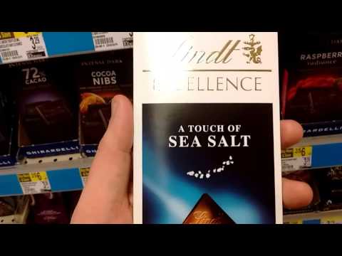 Dark chocolate, sea salt "Lindt"