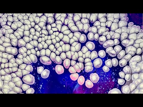 Amazing Pearl Pour! Huge Cells with Decoart Extreme Sheen No Silicone