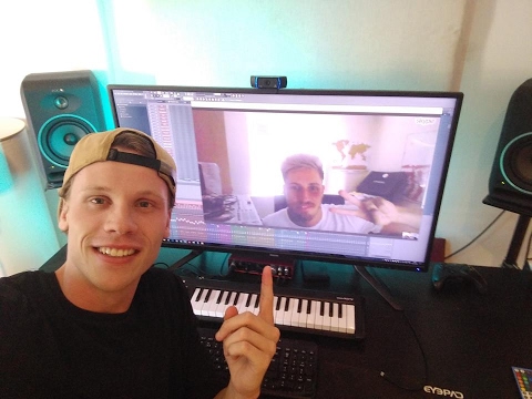 Olly James & Maddix in The Studio explaining their collab