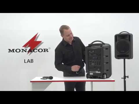 Portable high-power amplifier system TXA-1022CD by MONACOR