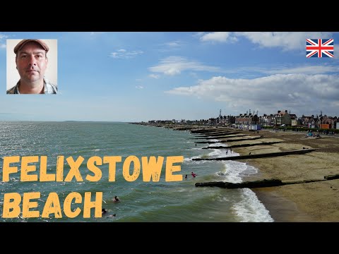 Felixstowe Beach 4K Travel Video