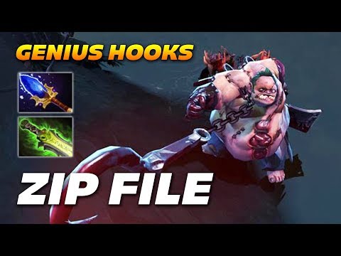 ZIP FILE PUDGE | Genius Hooks | Dota 2 Pro Gameplay