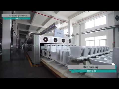 Toilet production inside China sanitary ware factory