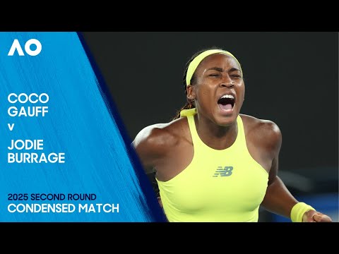 Coco Gauff v Jodie Burrage Condensed Match | Australian Open 2025 Second Round