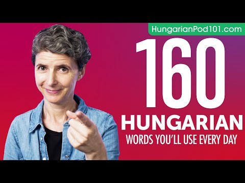 160 Hungarian Words You'll Use Every Day - Basic Vocabulary #55