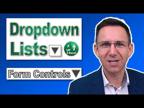 How to Create a Form Control Drop Down List in Excel