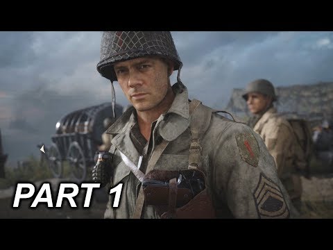 CALL OF DUTY WW2 Walkthrough Part 1 CAMPAIGN MISSION 1- D-DAY (PC)