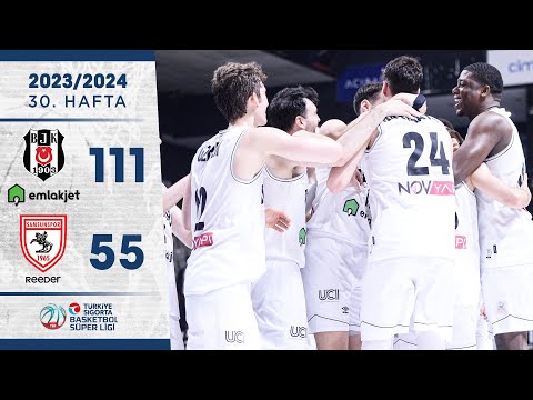 Beşiktaş Emlakjet (111-55) Reeder Samsunspor - Türkiye Sigorta Basketbol Süper Ligi - 2023/24