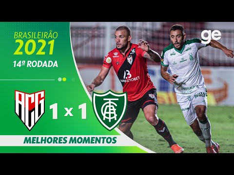 Gols e lances de Atlético-GO x América-MG