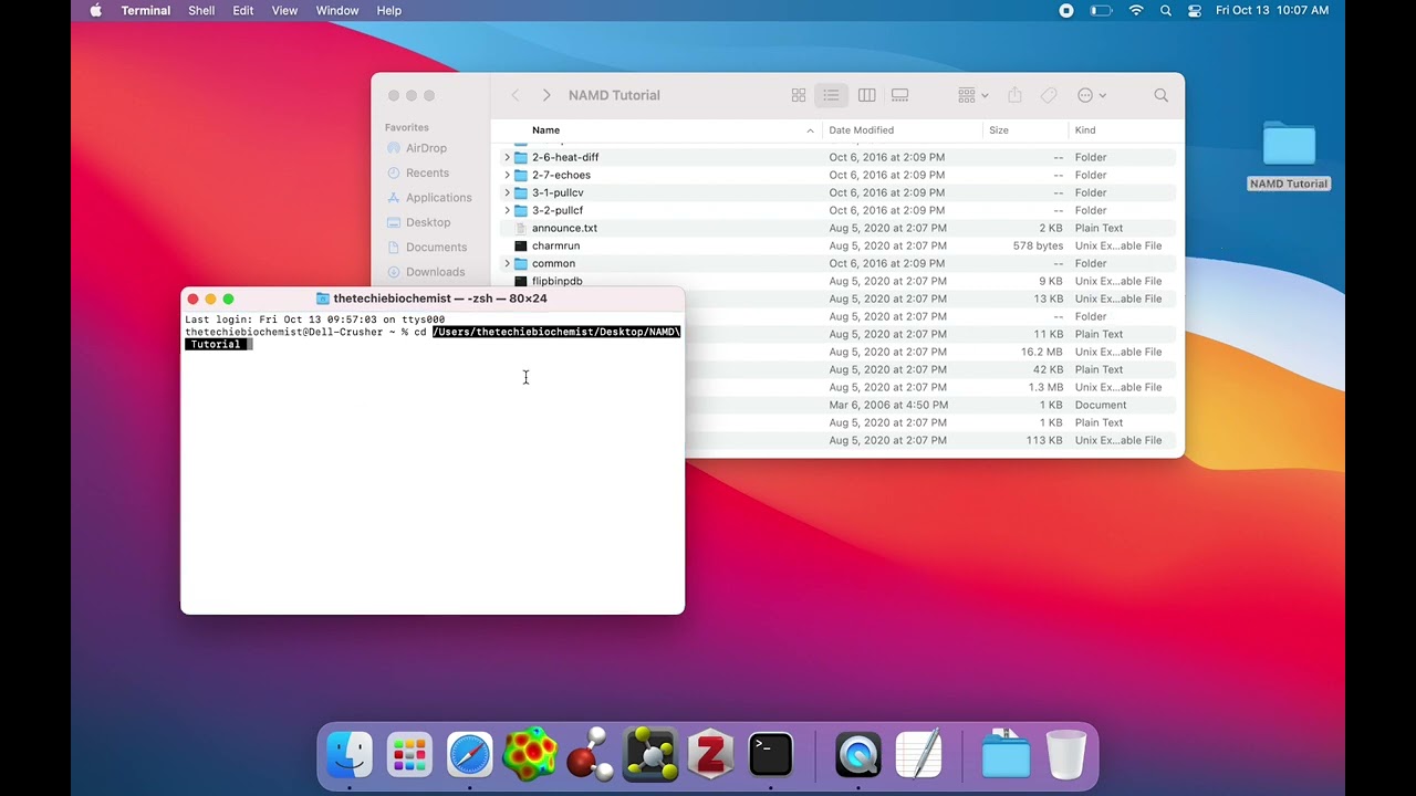 How to run a NAMD simulation on Mac