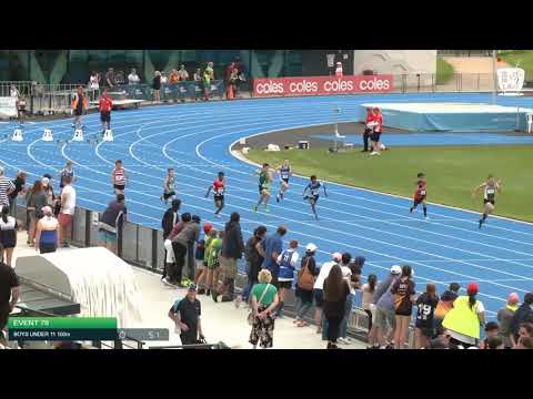 Boys Under 11 100m H4 - 2020 State Combined Events Championships // LAVicTV
