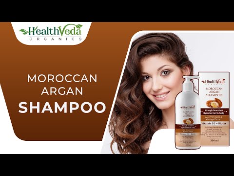 Health Veda Organics Moroccan Argan Shampoo for (300 ML)