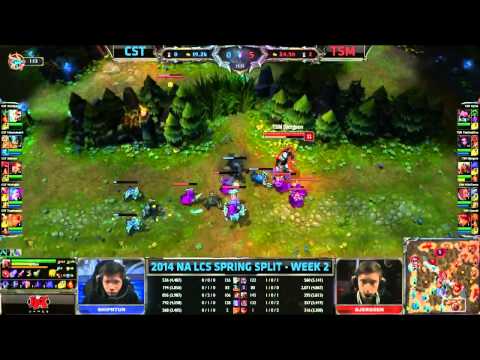 [NA LCS Week 2] Coast vs TSM[Spring Split 2014] Season 4 NA LCS TSM vs CST