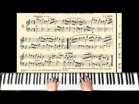 Minuet in G minor, First Lessons in Bach No  2 Very Slow Play Along