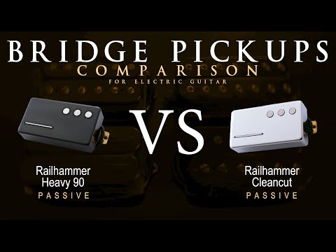 Railhammer HEAVY 90 vs CLEANCUT - Bridge Guitar Pickup Comparison Tone Demo