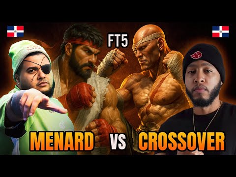 🔥INSANE FT5 ▰ MENARD (Ryu) vs CROSSOVER (Sagat) ▰ Street Fighter 6 | High-Level Set 🔥
