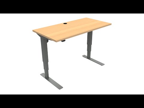 Conset (Дания) 37 Flex (Черный/ Белый/ Серый):Офисный стол для работы сидя-стоя (подходит для высоких и детей) - фото 2 - id-p855896613