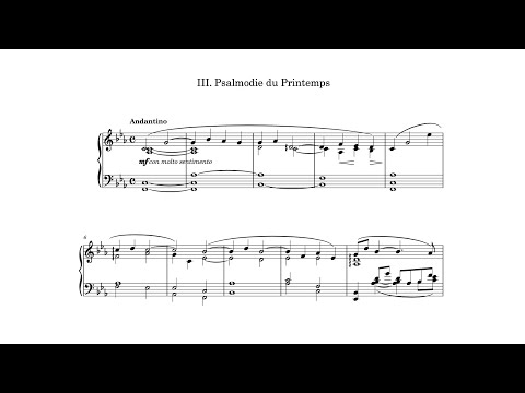 Vladimir Drozdoff: "Psalmodie du Printemps" for piano solo aus "Au Tombeau de Rachmaninoff"