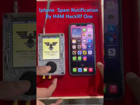 H4M Hackrf One Iphone Hack/Spam notification by #h4m #hackrfone #hamradio #defencewireless