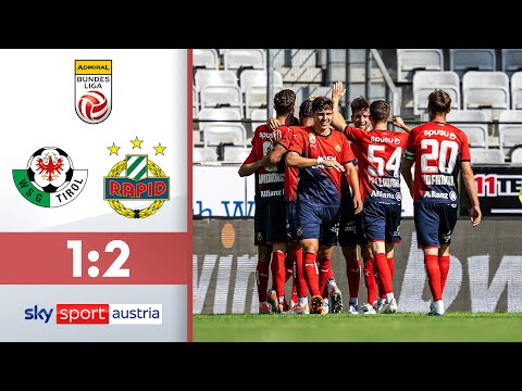 Rapid Wien auf Europapokal-Kurs! | WSG Tirol - Rapid Wien | Highlights - ADMIRAL Bundesliga