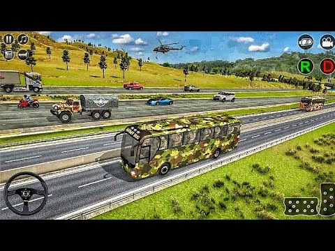 Offroad Army Bus Driving Simulator 3d | Army Military Coach  Bus Driving Simulator Android Gameplay💥
