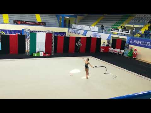Carlotta Maino 2003 esercizio al nastro campionato individuale Gold 2019 Nazionale