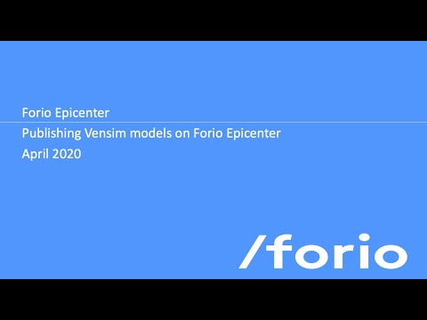 Creating Online Simulations with Vensim and Forio Epicenter