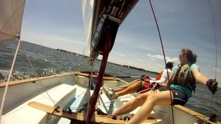 preview picture of video 'Thistle Sailing, North Carolina Governor's Cup Regatta, End of Race 1'