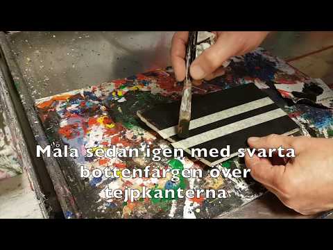 Måla skarpa linjer med hjälp av maskeringstejp