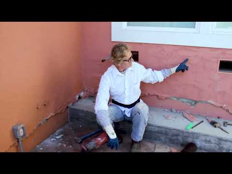 Fix an Ugly Rough Concrete Foundation with stucco