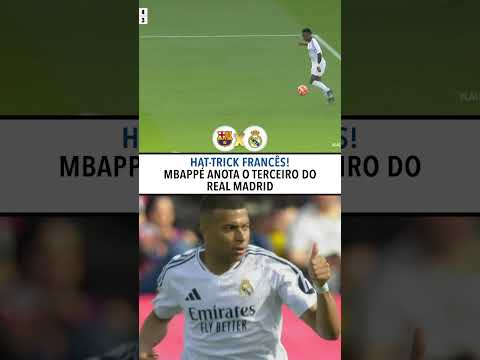Mbappé diminui para o Real Madrid no El Clásico #shorts