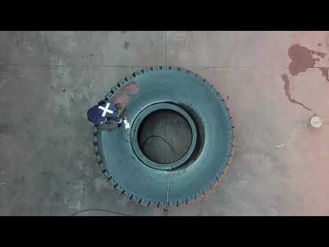 Corporate Tyre Repairs - repairing an OTR tyre
