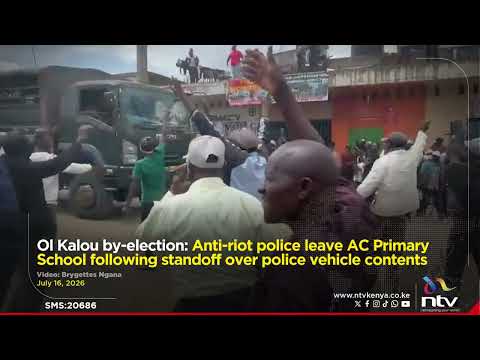 Ol Kalou: Anti-riot police leave AC Primary School following standoff over police vehicle contents