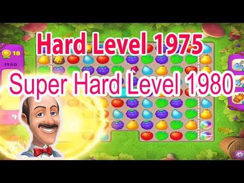Try this no more stuck! Hard Level 1975 Super Hard Level 1980 | Gardenscapes