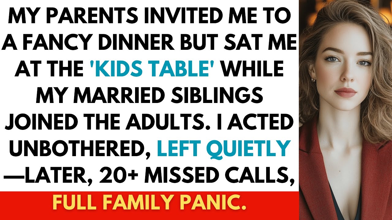 Reddit Story: My Parents Invited Me to a Fancy Family Dinner but Told Me to Sit at the Kids’ Table